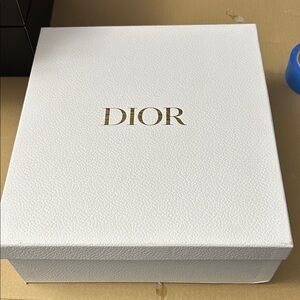 Dior White Box with Gold Logo